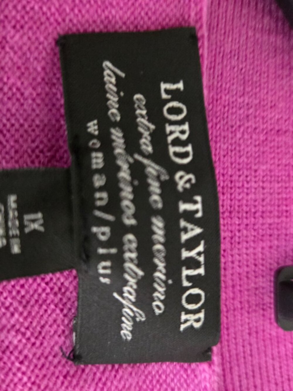 EUC Pair of Lord & Taylor Merino Wool Cardigans, 1X - Picture 2 of 7